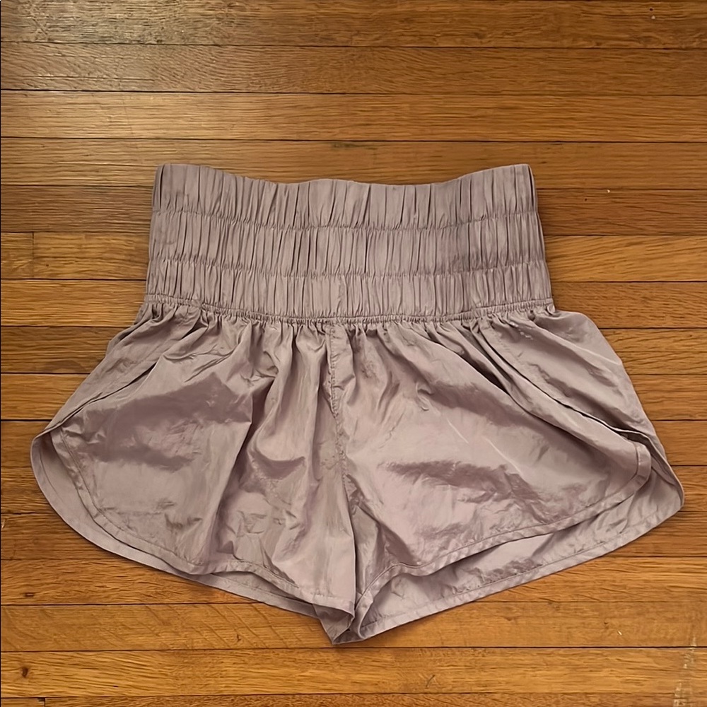 Lilac High-Waisted Women's Shorts